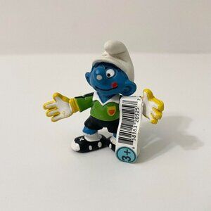 Smurfs Goalkeeper Smurf Soccer Goalie Figure PVC Toy Figurine